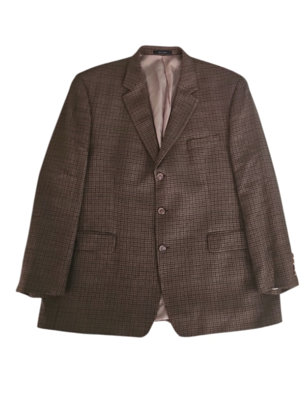 Lauren Ralph Lauren Tweed Blazer Houndstooth Wool Sport Coat Men Classic Sz 46L